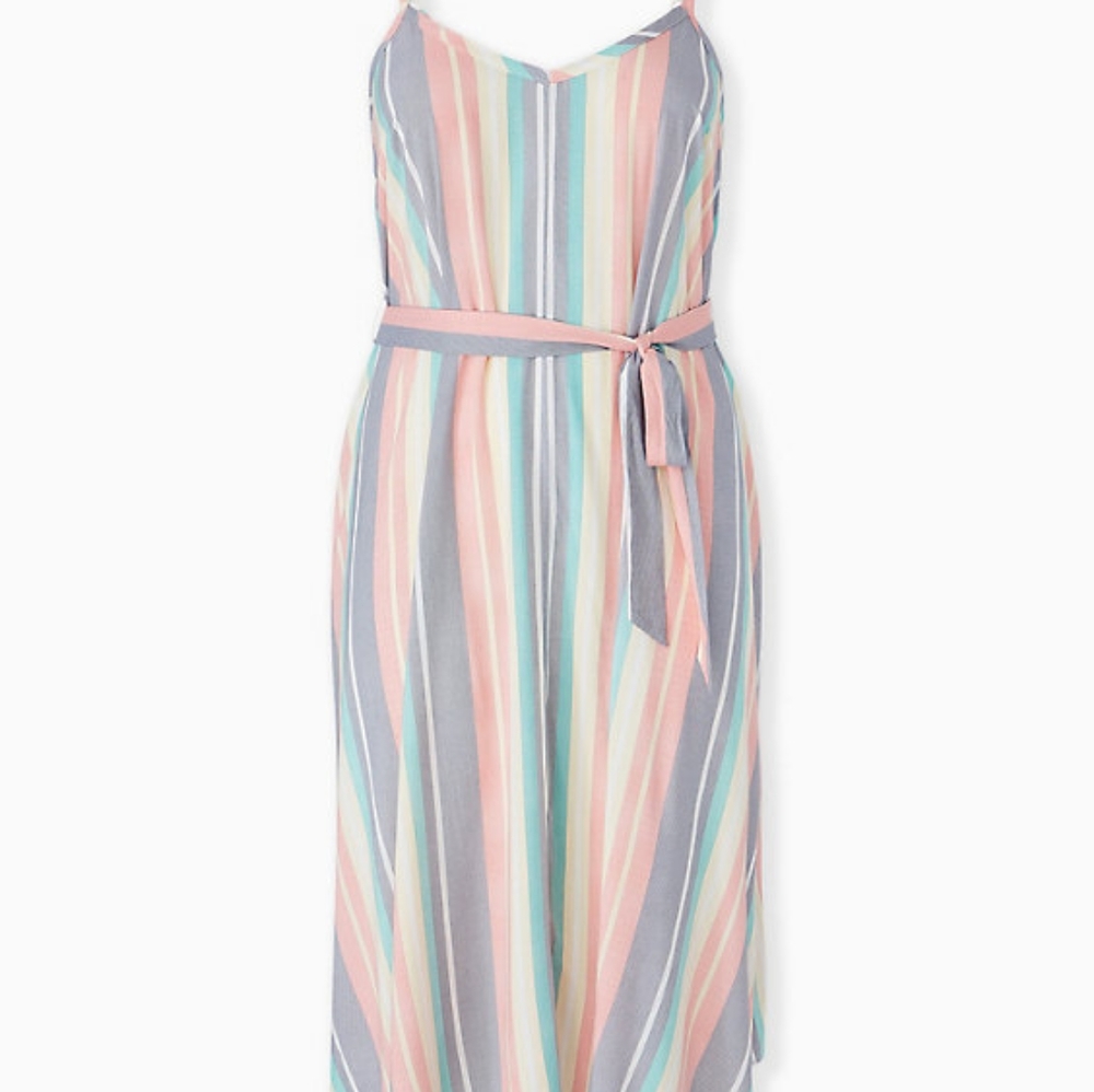 Torrid multicolored self tie dress